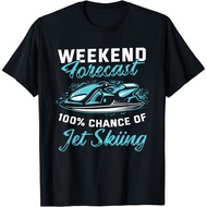 Weekend Forecast Jet Skiing Funny Jet Ski Gift Unisex T-Shirt