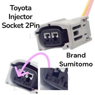 Brand SUMITOMO TOYOTA VIOS NCP42 NCP93,CAMRY 1AZ 2AZ-FE Fuel Injector Socket Connector 2PIN