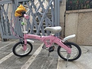 Oyama Pink Folding Bike 14吋鋁合金單速摺車