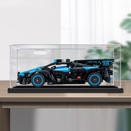 Acrylic Display Box For Lego 42162 Bugatti Bolide Agile Blue Figurine Case Transparent Storage Box