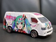 (模型大減價)DIY自家改 Toyota Hiace 初音未來 痛車 貨Van 豐田  Hatsune Miku 初音 ミク （非Tomica Tiny Matchbox Hotwheels )