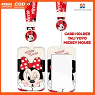 (N017) Mickey Mouse Yoyo Strap ID Card Holder Minnie Yoyo Nametag/ Yoyo Card Holder/ Mickey/ Retract