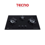 Tecno T833TRSV 3-Burner 86cm Tempered Glass Hob