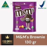 M&M's Brownie Sharing Size Pouch 130 gr | MnM Milk Chocolate | M&M Australia Chocolate M&M Chocolate
