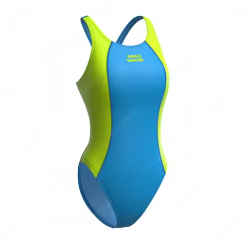 Madwave Female Wide Shoulder Straps Triangle Swimsuit Swimming Pool Practice Comfortable Swimwear Fi