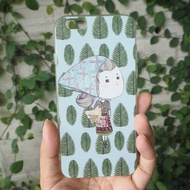 搞怪的抱雞小姐/全包耐摔軟殼保護套iPhone 7 Plus