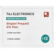 Singtel Prepaid $13 Plan – 2.5GB Local Data | 4-Week Validity