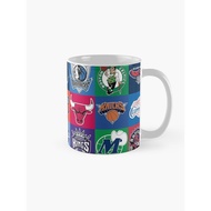 Glass Mug | Gift | Hampers | Nba USA Poster Coffee Mug