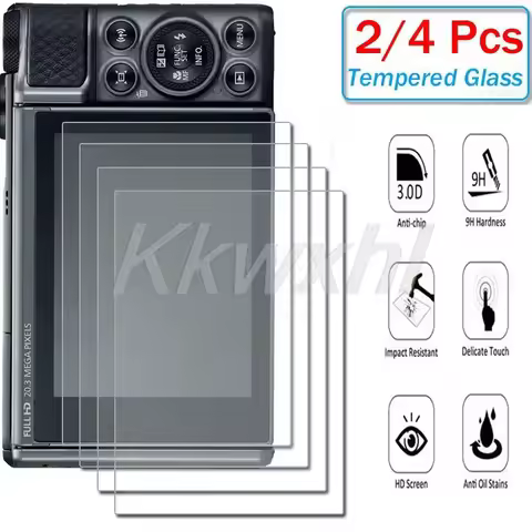 2-4PCS Tempered Glass For Canon PowerShot G7X Mark III G7XII G9X G9XII G5X G5XII V10 G7XIII SX730 SX