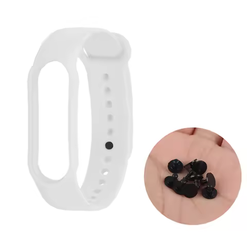 10Pcs Plastic Watch Buckle For Mi Band 6 5 Replacement Button For Miband 4 3 Smart Bracelet Strap Wa