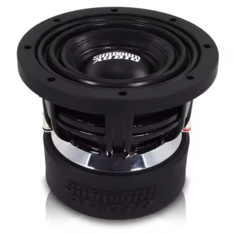 U Series 6.5" D4 Subwoofer 500W RMS/1000W Peak, Dual 4 Ohm, 1.75" Black Aluminum VC, 19mm Xmax, Heav