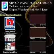 Nippon Paint Weatherbond Flex Exterior Collection 5 Liter Winestone 2143A / Affogato 2134A / Express