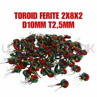 10X FERITE TOROID MAINTOR CORE 2X8X2 CORE CORE D10MM T2.5MM - TOROID CORE GET 10PCS