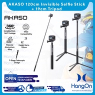 AKASO 120cm Invisible Selfie Stick + 19cm Tripod Camera for AKASO360 / EK7000/EK7000 Pro, Brave 4/4 