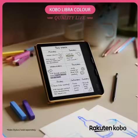 New Kobo Libra Colour eReader 7-inch glare-free color E Ink Kaleidoscop 3 display Waterproof Dark Mo