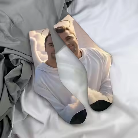 Winter Warm Cool Women Men Charlie Kirk Angelic Advocate Socks Non-slip Basketball Socks
