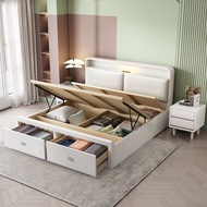 Storage Bed Frame Solid Wooden Drawers Bed Frame Double Bed Marrige Bed