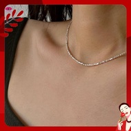 rantai nama rantai silver 925 original rantai leher perempuan 999 Sterling Silver Wanita Kalung Pera