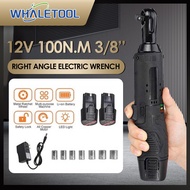 45N.m 3/8'' Electric Ratchet 12V Rechargeable Wrench Right Angle Wrench 1/2 Li-ion Battery