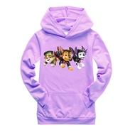 PAW PATROL Boys Hoodies Girls Long Sleeve Hooded Sweater Cartoon Anime Print Pocket Hoodie Cotton Sweatshirt K1083A Kids Clothing Pullover Sport Casual Sweatshirt