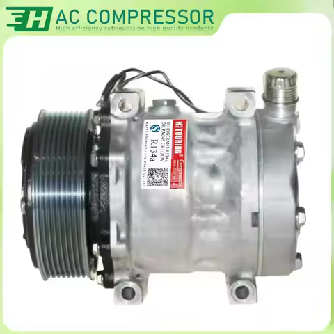 SD7H13 U7320 Auto A/C AC Compressor 8PK For Sanden 7H13 7320 4454 Universal /Heavy Duty/ AG Applicat