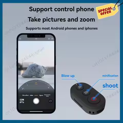 -A15I Remote Control For Insta360 X4 X3 X2 Ace Pro 2 Gopro 13 Bluetooth Smart Photography Shutter Re