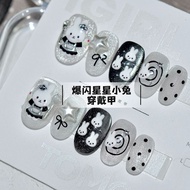 Short Strobe Star Bunny Star Wearing Armor Niche yk Millennium Style Hand-Painted Cartoon Cute Handm