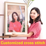 cross stitch kits embroidery needlework sets Baby photo wedding couple photo diy customization cross stitch kit