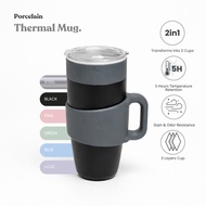 [LIMITED OFFER] SWANZ Nest Mug 850ml - Vacuum Insulated Ceramic Thermal Cup, Stainless Steel Thermos
