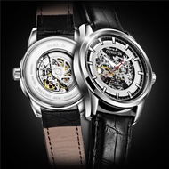 OCHSTIN Automatic Mechanical Mens Watch Luxury Military Army Sport Wristwatch Genuine Leather Skeleton Male Clock 2002