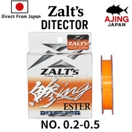 polyester line Zalt's Ajiing Ester Line DITECTOR Fluorescent Orange 200m  ultralight Ajing game