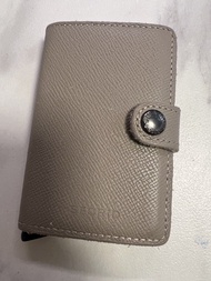 Secrid Card Holder Wallet Grey Leather