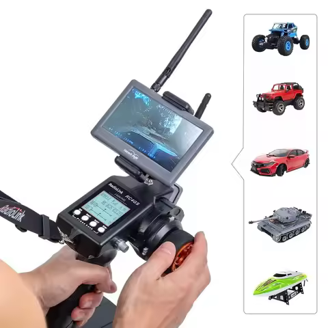 RadioLink RC4GS V3 2.4G 4CH 5CH 7CH 400M Distance Remote Controller Transmitter R6FG Gyro Inside Rec