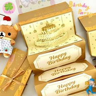 3D Birthday Card with Money Compartment, Meaningful Luxurious Surprise Gift for Lover