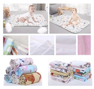 Baby Waterproof Changing Mat (75cm x 120cm) Baby Urine Pad Infant Cot Bed Sheet Protector Newborn Mattress Protector Foldable