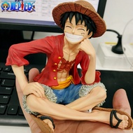 13cm Anime One Piece Luffy Figure Gk Straw Hat Smiley Manga Statue Desktop Decor Pvc Action Figurine Collection Model Toy