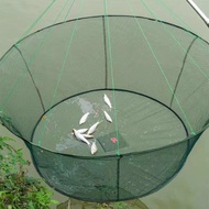 กระชังดักปลา (แบบยก) ตาข่ายจับปลา กุ้ง แบบพับได้ ที่ดักปลา กระชอน  สวิง มีที่ใส่เหยื่อล่อ /G0043