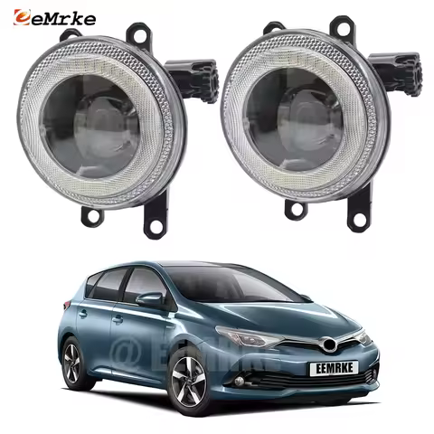 Ultra Bright LED Fog Lights 6000K 30W H8 / H16 (JP) IP68 Angel Eye for Toyota Corolla Ascent Auris E