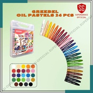 Greebel Kids Oil Pastel Crayons 24 Colors Drawing Coloring Tools