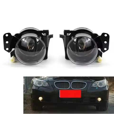 Fog Lamp Assembly With Bulbs For BMW 3 5 6 Series E60 E61 E90 E91 323i 325i 525i Front Bumper Anti F