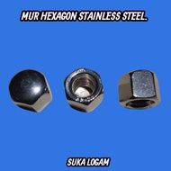 CUP NUT HEXAGON HAT NUT M6 STAINLESS STEEL 304 A2-70. Key 10
