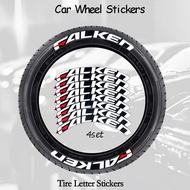 FALKEN Car and Motorcycle Tire Letter Stickers Rubber Wheel Logo Stickers Universal Styling Durable