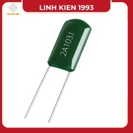 SET of 5 Green Capacitors 103j capacitor 2a103j polyester Capacitors 10nF 100V