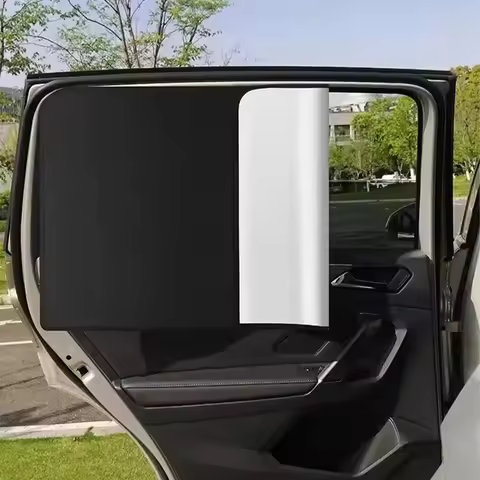 1/2/3Pcs Car Side Window Sun Shade Magnet Privacy Curtains UV Reflection Anti Glare UV Block Sunshad