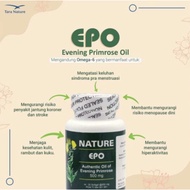 NATURE EPO Evening Primrose Oil Omega 6 Supplement for Healthy Heart and Stable Hormones