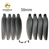MUNDAUN Folding Propeller Blades, Black Plastic Remote Control Drone Parts, 58mm/66mm Universal Quad