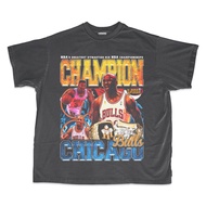 Chicago Bulls Oversize Vintage T-Shirt - Chicago Bulls Vintage Champs