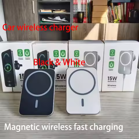15W Magnetic Car Wireless Charger For Magsafe iPhone 12 13 14 15 16 Pro Max Car Phone Holder Stand F
