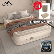 WTHB Inflatable Air Bed & Automatic Air Pump Outdoor Foldable Portable Camping Air Mattress 3 Years 