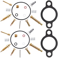 2Pcs Carburetor Rebuild Repair Kit Compatible with Kawasaki FC420V FC420 Mule 500 520 550 KD2153 KCR